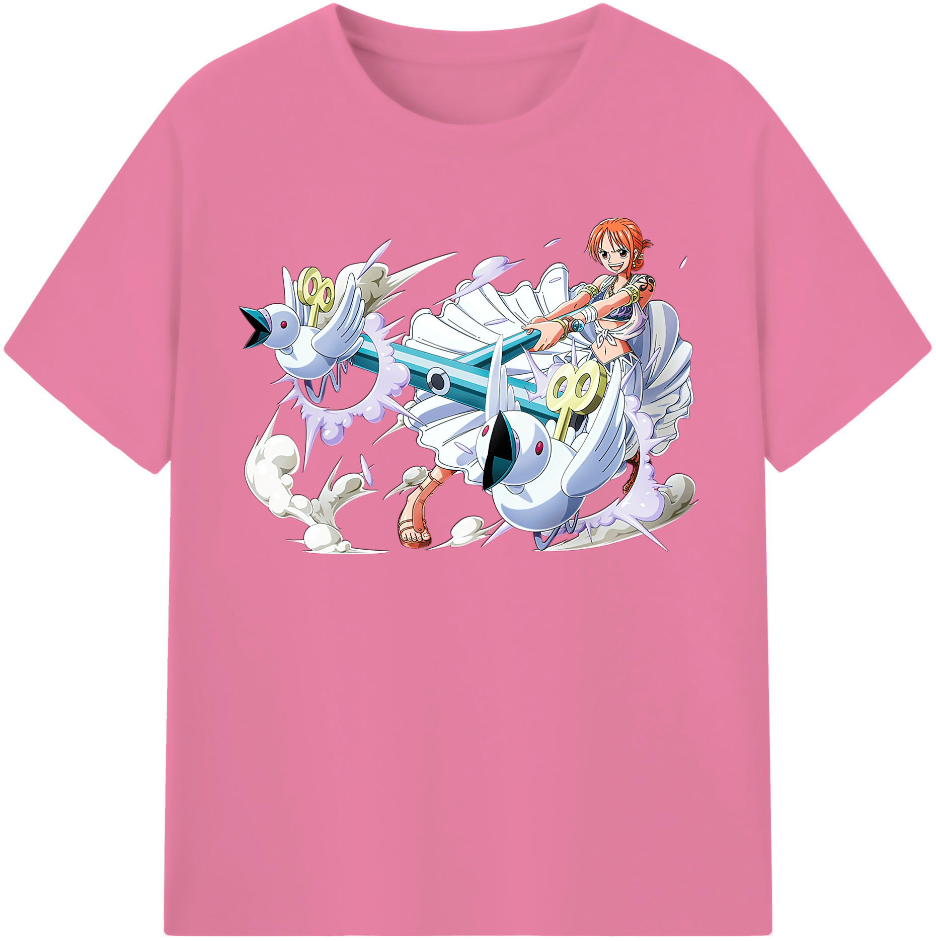 ワンピース ナミ ONE PIECE Nami 綿100％半袖Tシャツ（フロントプリント）